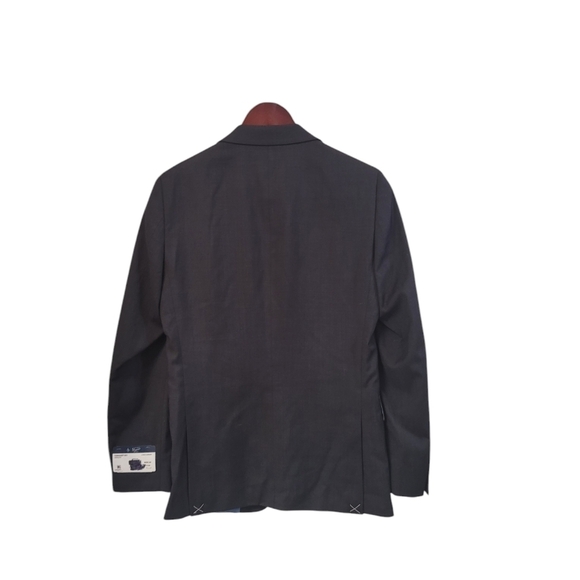 New Original Penguin Men's Black Wool Blend Two Button Suit Jacket 36R - Picture 5 of 8